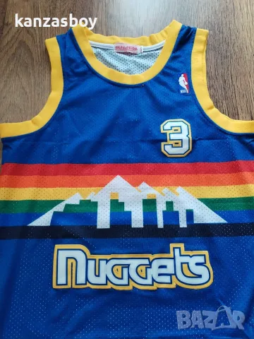 MITCHELL AND NESS DENVER NUGGETS ALLEN iverson 2006-07 - мъжки колекционерски потник КАТО НОВ С, снимка 2 - Тениски - 55792659