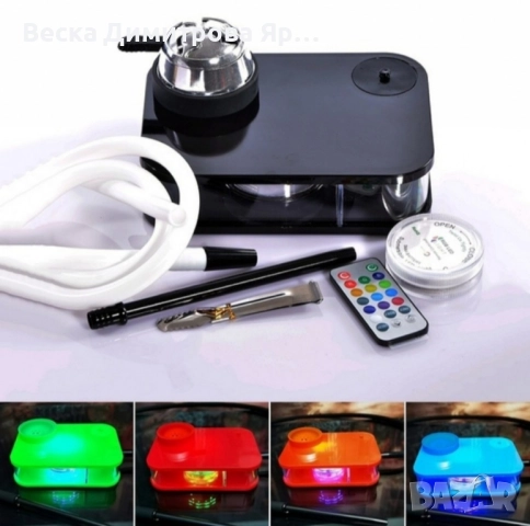 Акрилен уред с дистанционно управление LED кутия