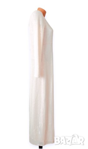 Нова PATRIZIA PEPE Long Dress with Pink Sequins Дълга Дамска Рокля It 42 (BG S размер), снимка 5 - Рокли - 42610703