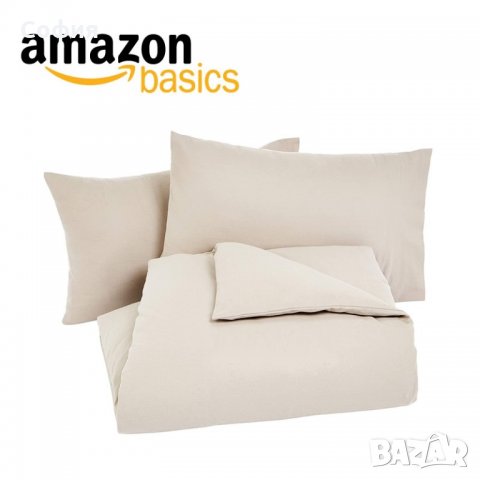 Спално бельо AmazonBasics, Бархет, Плик 220 х 230см, 2 калъфки 50 x 80cm, , снимка 2 - Спално бельо - 31875847