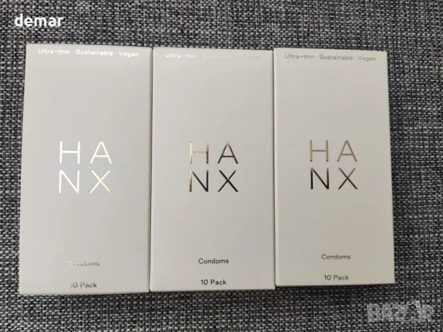 Презервативи HANX, Ултратънки, естествен латекс със силиконов лубрикант, Стандартни (опаковка от 30), снимка 8 - Други стоки за дома - 49885874