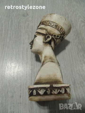 № 5085 стара фигура / статуетка - фараон  - размер 11 / 6 / 4 см   - синтетика / ?, снимка 3 - Други ценни предмети - 31895404