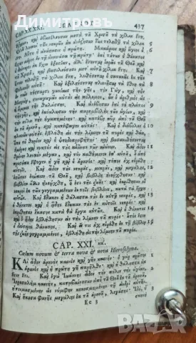 Нов Завет на старогръцки език (Койне)1733г, снимка 16 - Антикварни и старинни предмети - 56073392