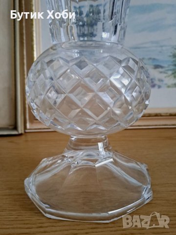 Голяма кристална ваза, снимка 4 - Вази - 38822689