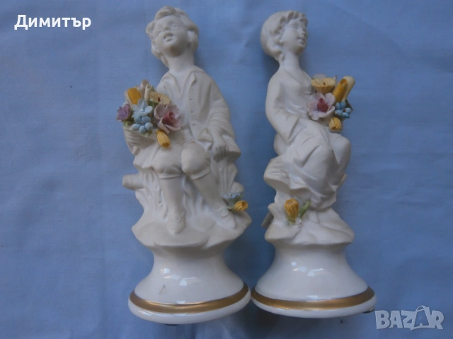 Чифт порцеланови фигури Капо Димонте.