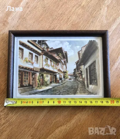 Голяма Картина в дървена рамка със стъкло, снимка 10 - Картини - 38309299