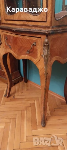 Антична Френска Витрина, снимка 2 - Секции и витрини - 50523792