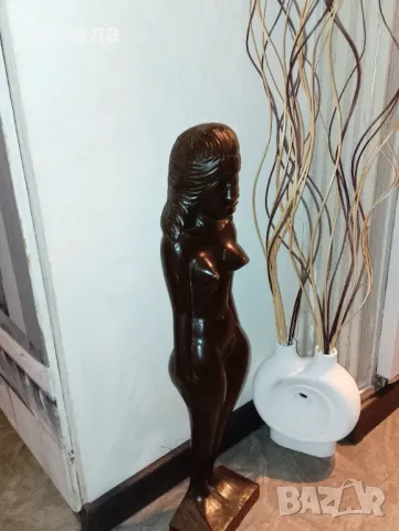 Висока женска дървена фигура-70см, снимка 6 - Декорация за дома - 50357842
