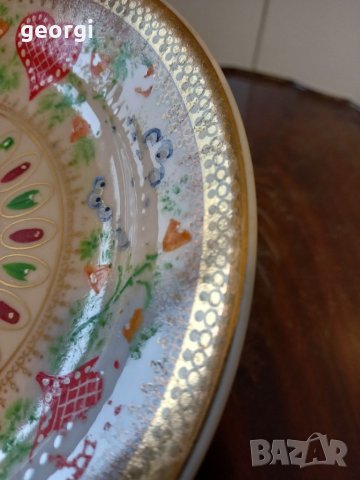 Декоративна порцеланова чиния с позлата Kahla  15/4, снимка 3 - Колекции - 34967654