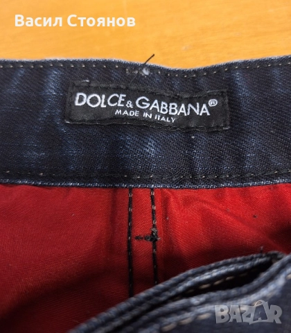 DOLCE & GABBANA - мъжки оригинални дънки - размер L, снимка 4 - Дънки - 52225658