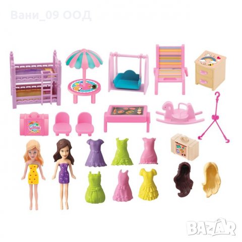 2 мини кукли с яхта, хеликоптер, аксесоари, снимка 3 - Кукли - 35126645