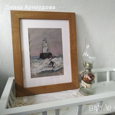 ,,Сърф в Ахтопол" - акварелна техника