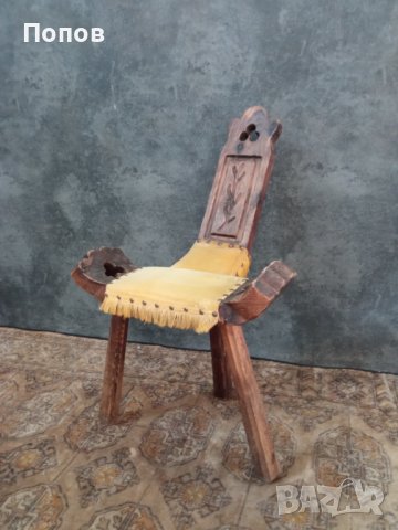 Старинен скандинавски стол за раждане, снимка 1 - Столове - 38043430