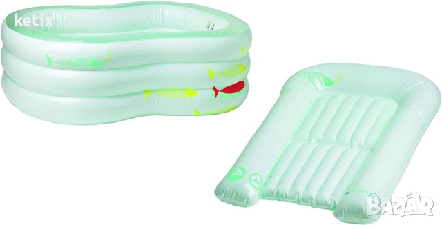 Комплект надуваема вана и маса за повиване, снимка 2 - Други - 53909765