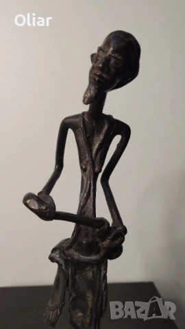 Чудесна статуетка. Метал., снимка 4 - Статуетки - 51956305