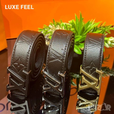 Louis Vuitton ⚜️ Естествена Кожа , снимка 7 - Колани - 54296402