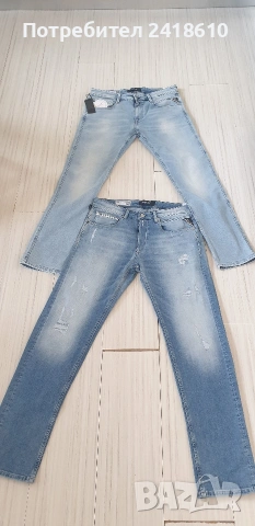 Replay Milano Anbass и Grover Stretch Slim Fit Mens Size 34/32 и 32/32 2бр НОВО! ОРИГИНАЛ Мъжки Дънк, снимка 5 - Дънки - 53863754