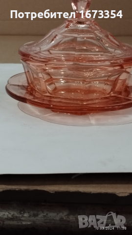 Кристална захарница, снимка 2 - Други стоки за дома - 44700929