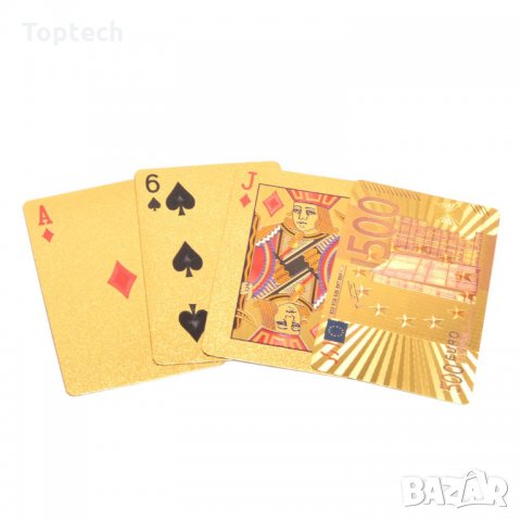 Луксозни карти за игра евро, снимка 2 - Подаръци за рожден ден - 30122301