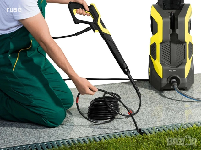 НОВИ! Комплект маркуч за почистване на тръби канали 15м 150bar Parkside, снимка 12 - Други инструменти - 53938670