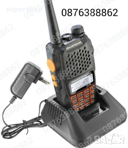 Радиостанция BAOFENG 6R батерия 5000mAh, 7 W Радиостанции, снимка 7 - Друга електроника - 44552035