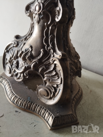 Стар бароков свещник, снимка 3 - Други ценни предмети - 44717623