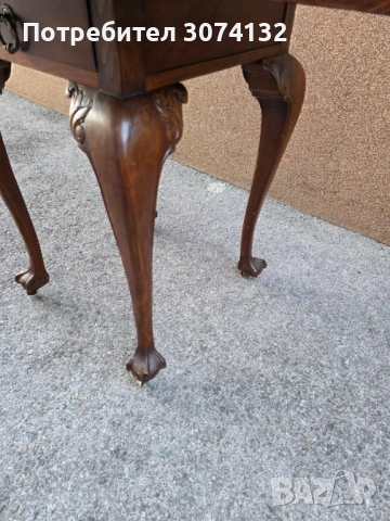 Маса за игра на карти в стил Чипъндейл, снимка 2 - Маси - 53891207