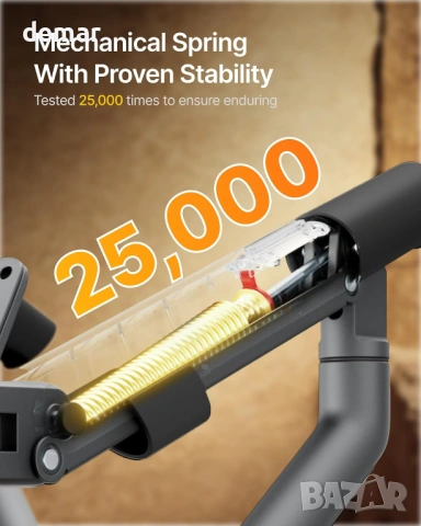 monTEK стойка за два монитора 17–35", регулируема до 11 кг, с USB хъб, снимка 6 - Стойки, 3D очила, аксесоари - 54014511