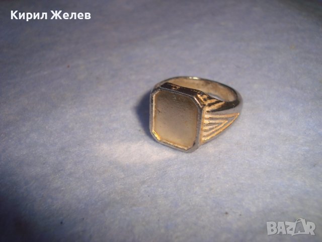 ПОЗЛАТЕН ВИНТИДЖ РЕТРО АРТ ПРЪСТЕН КЛАСИЧЕСКИ МОДЕЛ 21116, снимка 5 - Антикварни и старинни предмети - 37412662