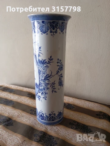 Порцеланова ваза блу делф, снимка 3 - Вази - 50460443