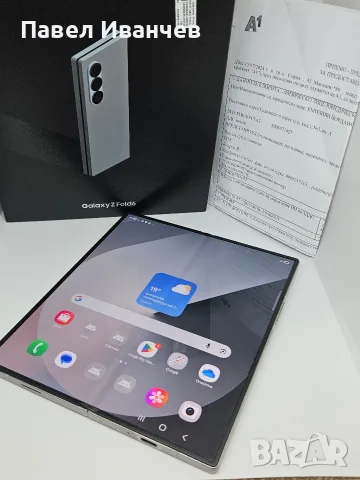 ГАРАНЦИЯ Samsung Galaxy Z Fold 6 5G 256GB Silver Shadow 99% Battery 303 Цикъла + Кексове