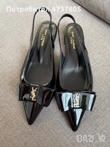 Лачени дамски обувки Saint Laurent 