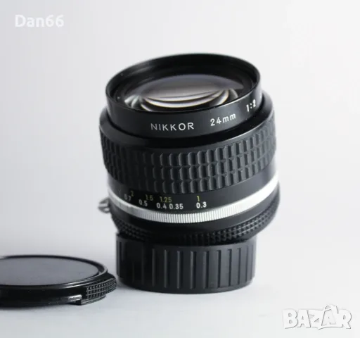 Nikon Ai-s Nikkor 24mm f/2 MF Wide Angle Lens 2/24mm AIS обектив за Nikon F