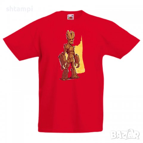 Детска тениска Marvel Groot 1 Игра,Изненада,Подарък,Геймър,, снимка 3 - Детски Блузи и туники - 36716777