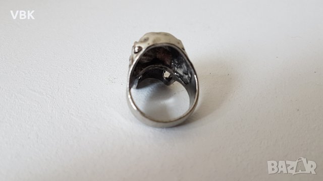 Рокерски пръстен - Череп Размер 22.40 мм, снимка 3 - Други - 32158702