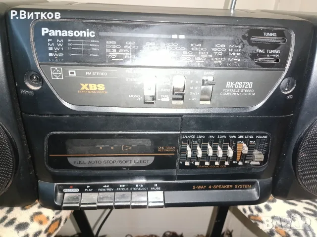 Стерео радиокасетофон PANASONIC RX-CS720, снимка 2 - Радиокасетофони, транзистори - 56541330