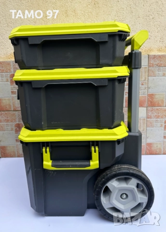 Ryobi RSL201 + RSL102 + RSL101 - Куфари на колела , снимка 3 - Други инструменти - 52841613