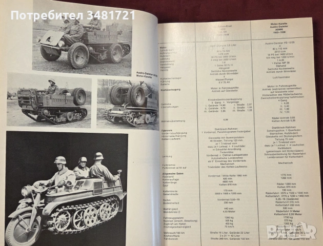 Немски бойни машини на 20ти век / Kraftfahrzeuge und Panzer der Reichswehr, Wehrmacht Und Bundeswehr, снимка 9 - Енциклопедии, справочници - 54168090