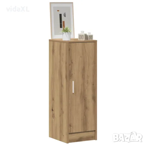 vidaXL Шкаф за обувки, дъб артизан, 32x35x92 см, инженерно дърво, снимка 3 - Шкафове - 56148192