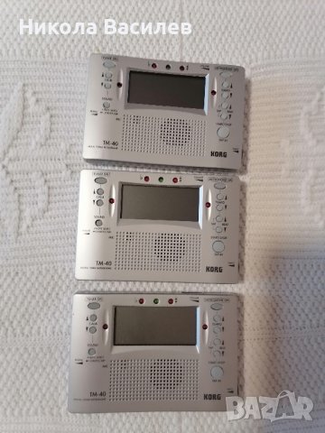 3х кorg TM 40Дигитален тунер метроном, снимка 1