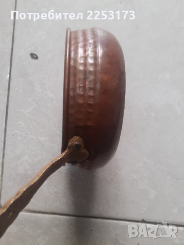 Малко медно тиганче, снимка 2 - Декорация за дома - 44418139