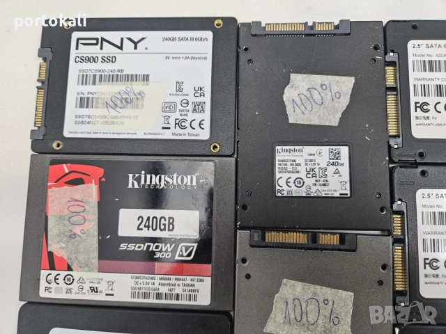 2.5" inch SSD SATA 240GB 250GB 256GB Intel Samsung Kingston Crucial, снимка 6 - Твърди дискове - 54012327