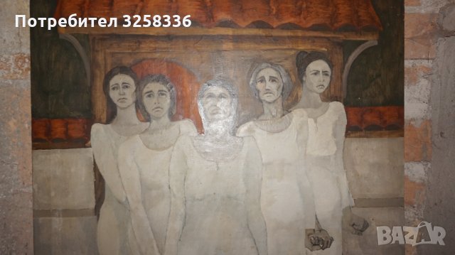 Огромна стара картина , снимка 5 - Картини - 35129935