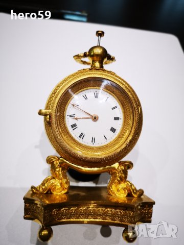 RRR-Настолен( DESK CLOCK)часовник-1/4 репетир(1780г.каретен часовник, снимка 3 - Джобни - 31231969