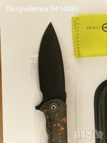 Чисто нов нож CIVIVI Praxis carbon fiber , снимка 3 - Ножове - 52870753