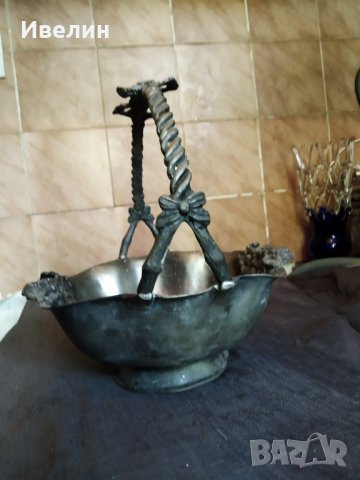 стара купа,фруктиера арт деко , снимка 3 - Антикварни и старинни предмети - 29294156