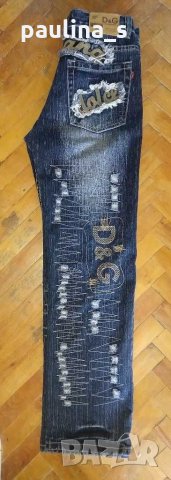 Дизайнерски дънки  "Dolce & Gabbana" - оригинал Уникални!, снимка 3 - Дънки - 29545403
