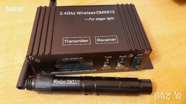 Продавам Wireless DMX Transmitter led moving head par RCF fbt EV Shure