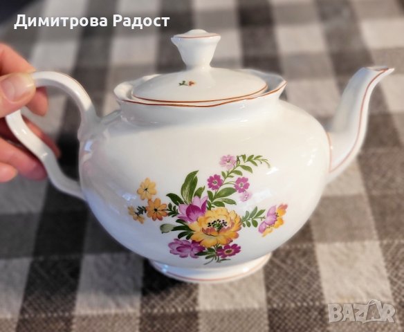 Порцеланов чайник с капаче от 1954г! Без забележки! , снимка 7 - Сервизи - 44241514