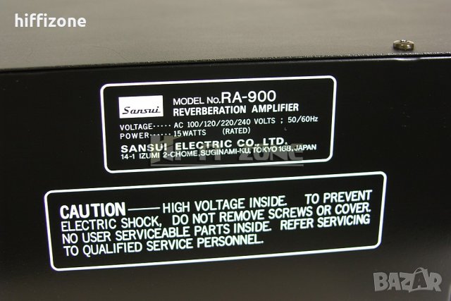 Reverberation Sansui ra-900 , снимка 9 - Ресийвъри, усилватели, смесителни пултове - 34064904